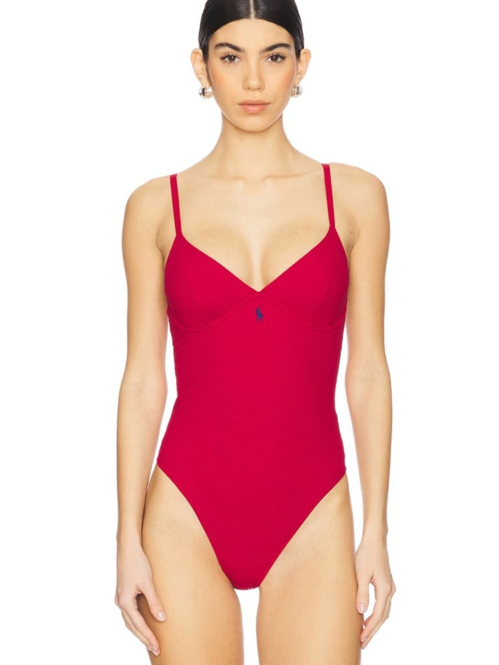 Polo Ralph Lauren Intimates Bodysuit in Classic Red Cami Tank Top Camisole Large